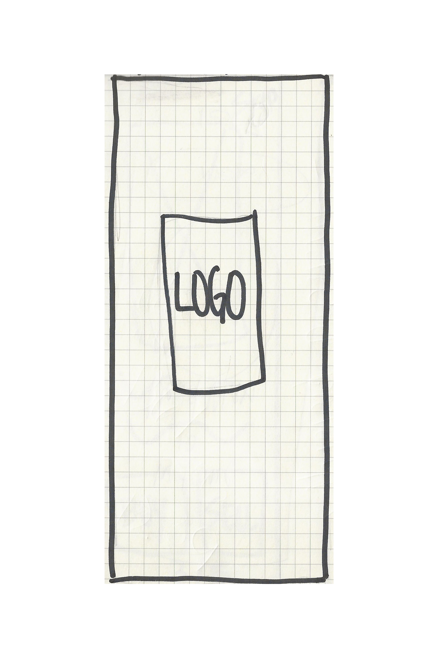 Low-fidelity sketch — splash