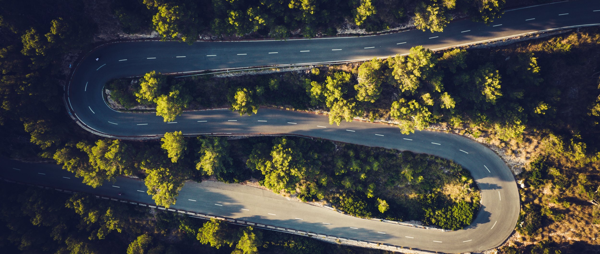 Mountain road panorama