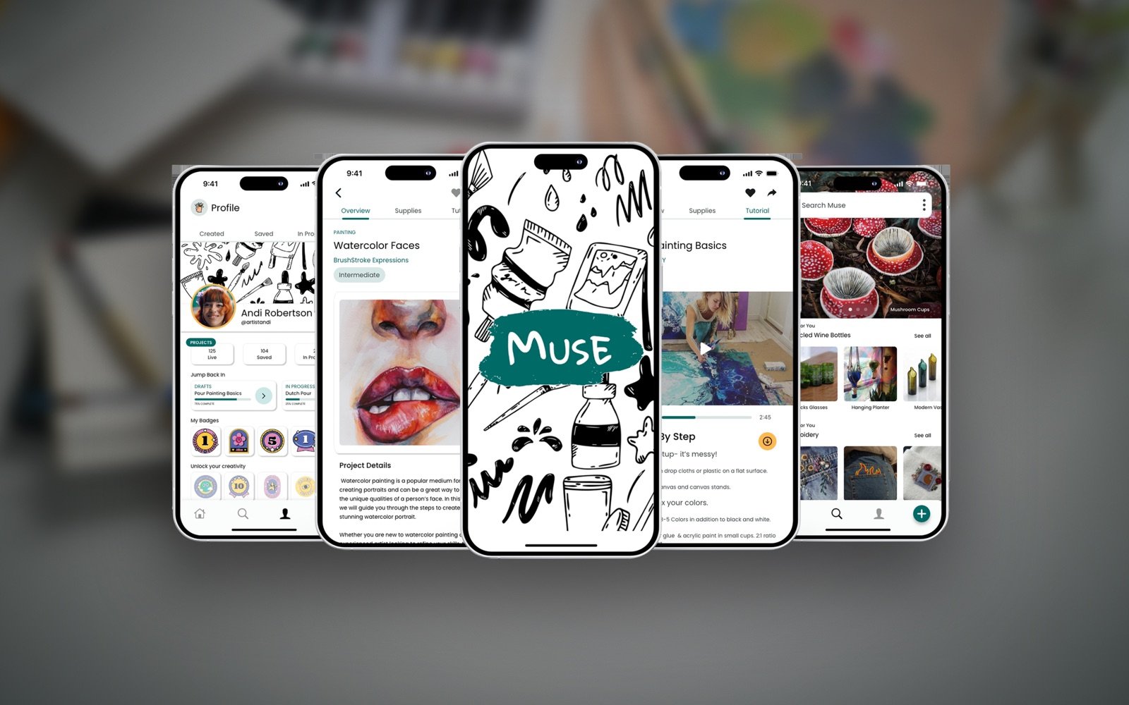 Muse — art education app concept